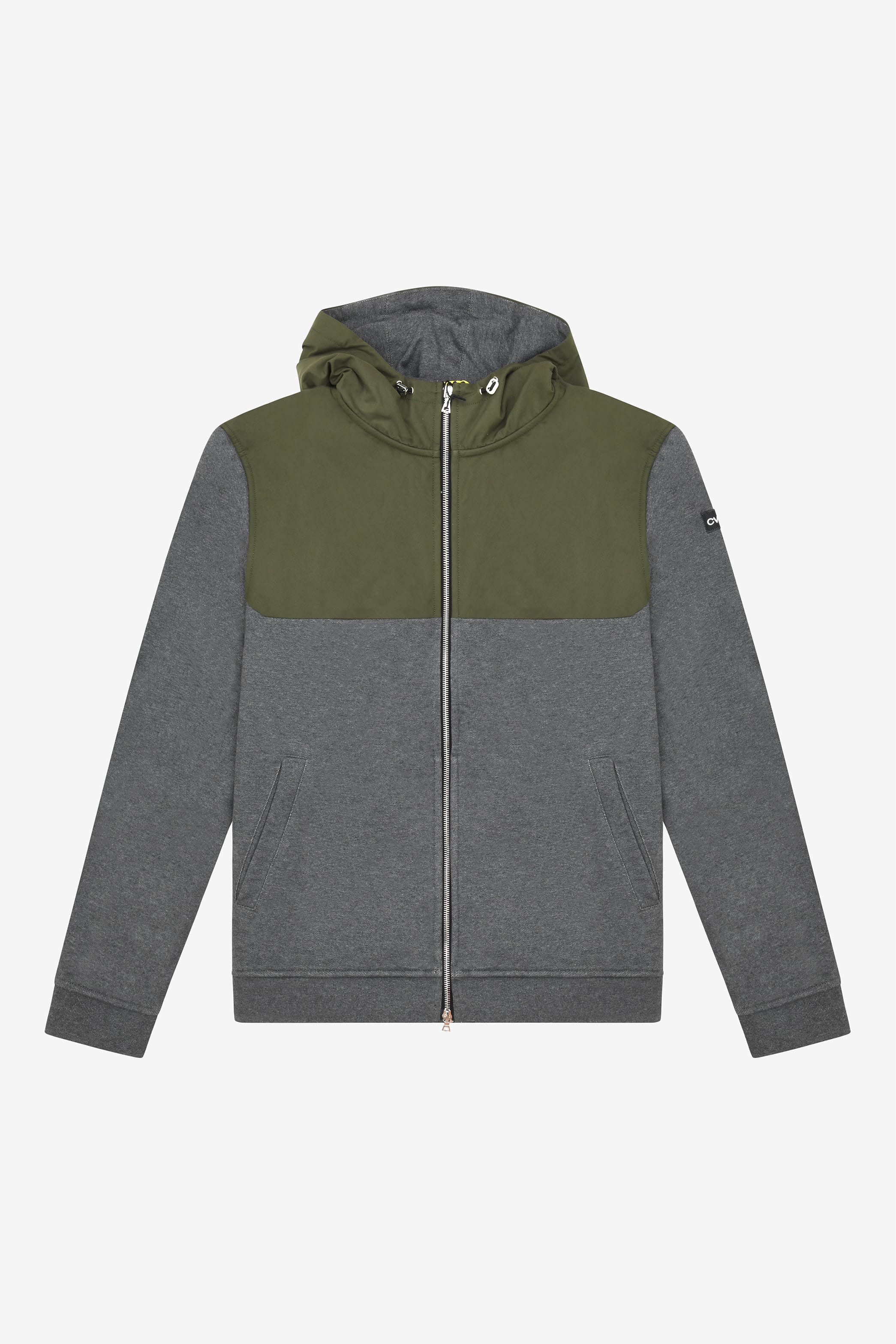 Ventile® Explorer Zip Hoodie · Grey/Green · S · Reclaimed - Cevene