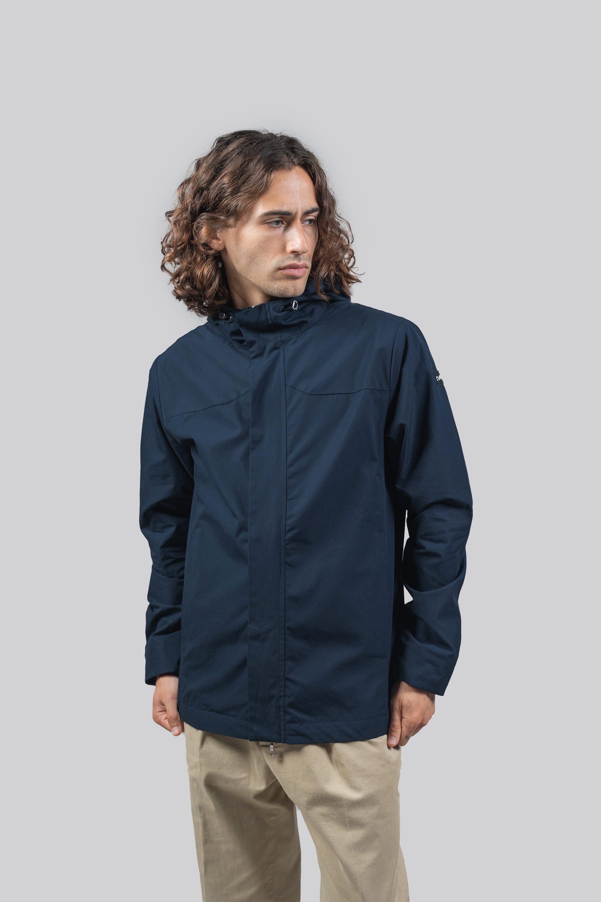 Ventile® Half-Season Parka · Navy · L · Reclaimed | Cevene